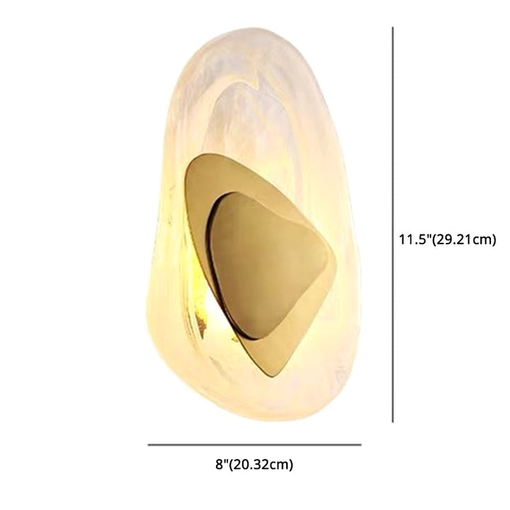 Modern Nordic Sconce Light Fixture 1 Light Glass Wall Mount Lighting Light Luxury Sconce for Bedroom | Kalsten