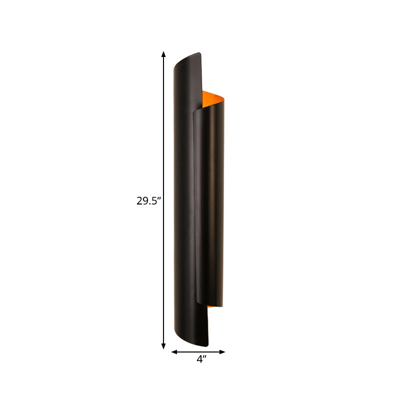 Black/White/Gold Scrolled Wall Lamp Modernist Iron 2-Light Sconce Light Fixture, 16"/21.5"/29.5" Wide | Kalsten