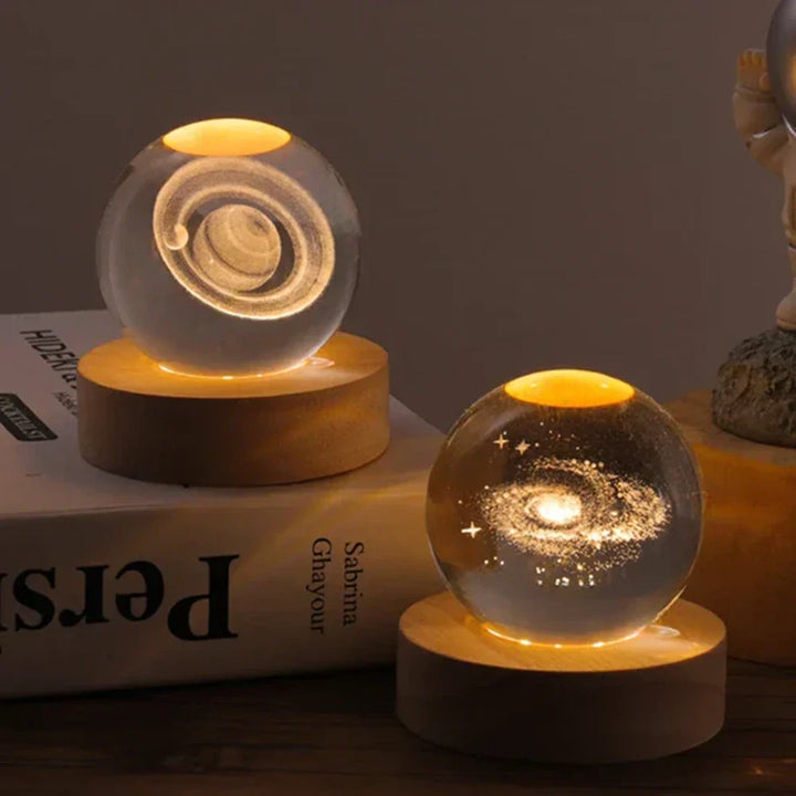 3D Engraved Crystal Sphere - Celestia | Kalsten