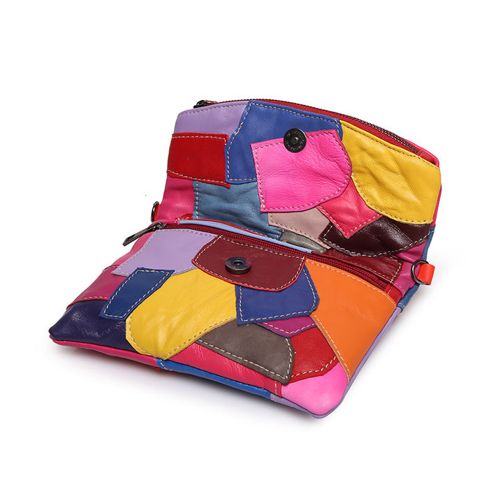 Artistic Patchwork Crossbody Clutch