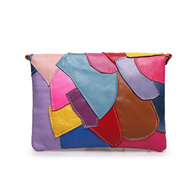 Artistic Patchwork Crossbody Clutch