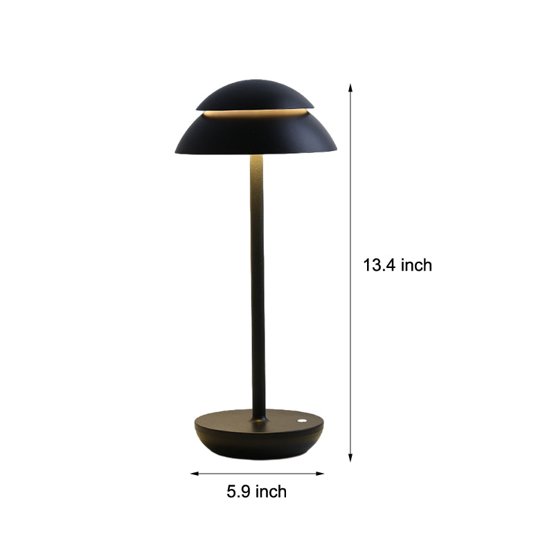 Aurelia Noire - Rechargeable Wireless Table Lamp with Built-in LED Lighting and Battery Kalsten