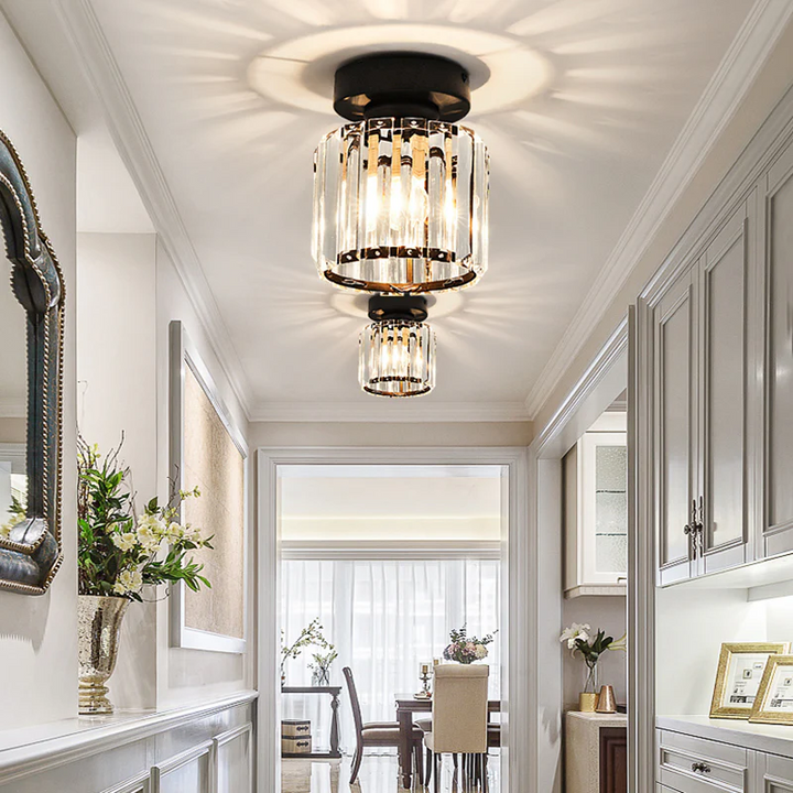 Modern Crystal Ceiling Lamp - CrystalGlow | Kalsten