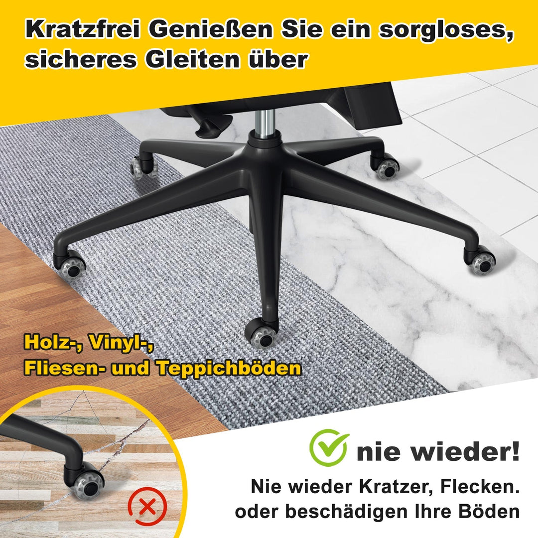 5 pieces office chair wheels swivel chair wheels 10mm x 22mm | Kalsten