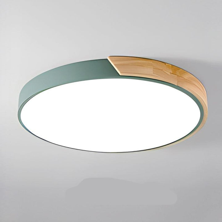 Modern Recessed Wood LED Ceiling Lamp Kalsten