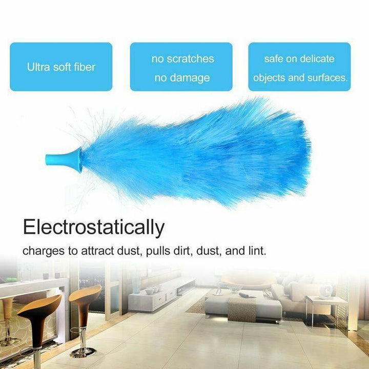 Kalsten | 360° rotating electric spin duster motorized dust cloth with 2 brushes