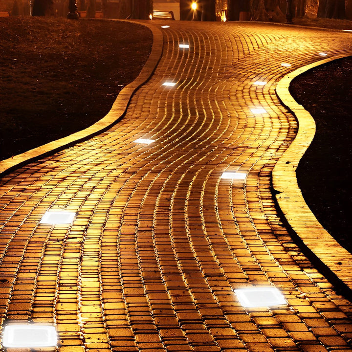 2V Mount-Free Ice Cube Lights Colorful Modern Smart Solar Outdoor Step Lighting | Kalsten