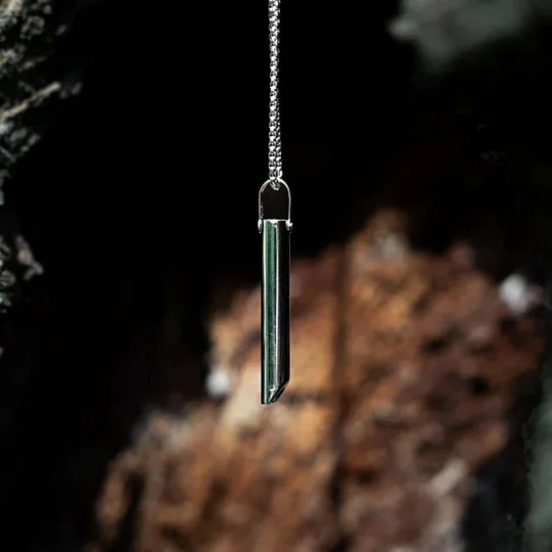 Kalsten | Breathing Exercise Necklace | Stainless Steel | Smoking & Vaping Alternative for Anxiety Relief