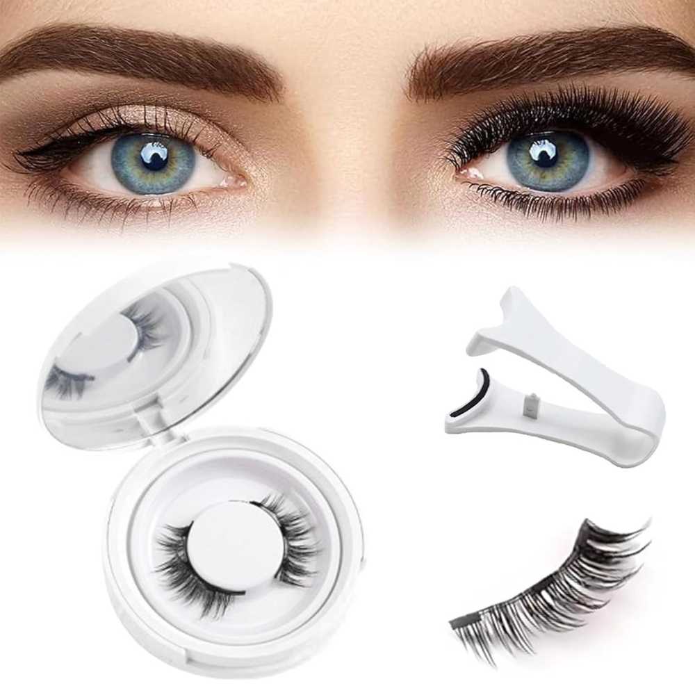 Kalsten | Reusable Magnetic Eyelash and Tweezers Set – No Glue Required