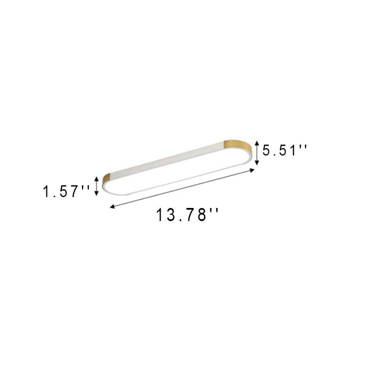 Flush Mount LED Ceiling Light Iron Acrylic 25.6 in Modern Living Room Bedroom Hallway Lighting 3 Color Temperature Adjustable | Kalsten
