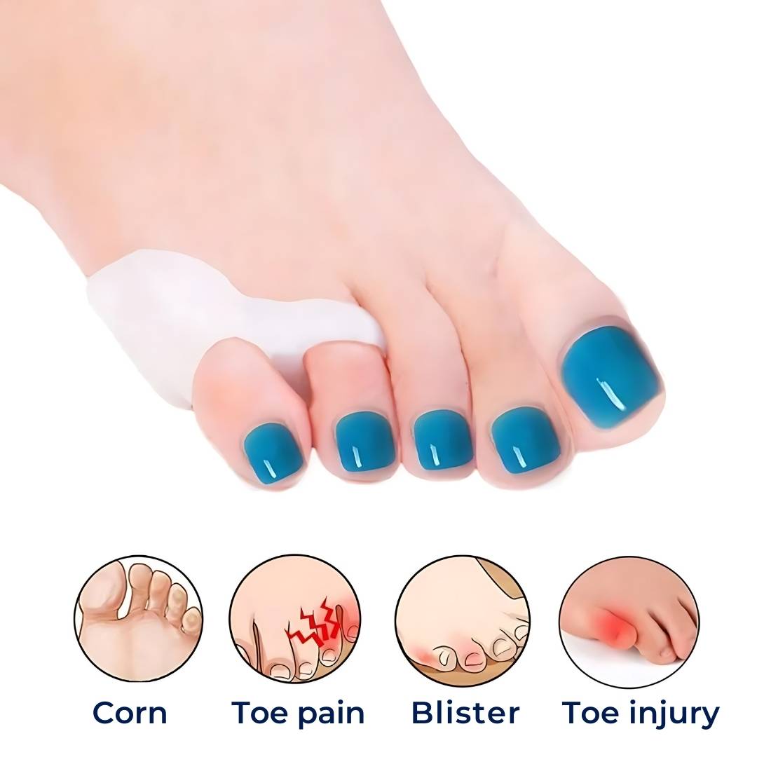 ToeGuard Orthopedic Toe Spacers | Bunionette Corrector - Little Toe Straightener - for Bunions - Hammertoe and Toe Alignment Kalsten