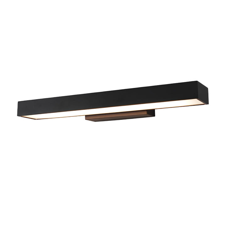 Modern LED Outdoor Wall Sconce, Waterproof Stainless Steel, Black Finish, IP65 Exterior Fixture | Kalsten