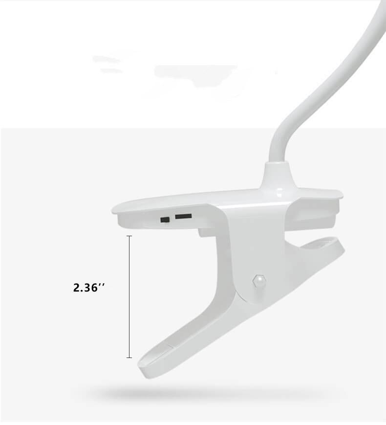 Simple LED Clip Desk Lamp rechargeable Eye Protection Night Light | Kalsten
