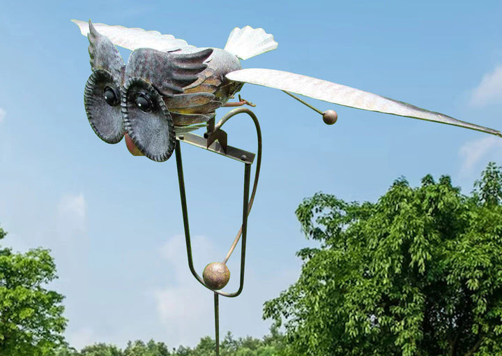 Kalsten | WindGarden | Metal Garden Twirler Wind Spinner with Ground Stake – Weather Resistant Decor