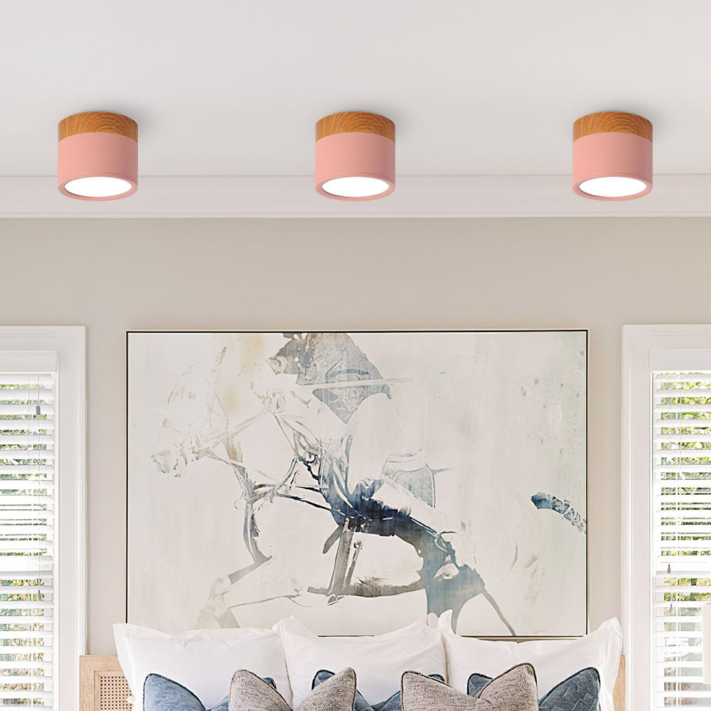 Modern Cylinder LED Flush Mount Ceiling Lamp Kalsten