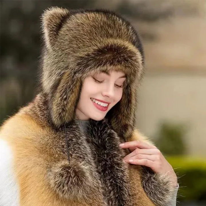 Kalsten | Cute Faux fur Raccoon Tail Parent-Child Plush Hat