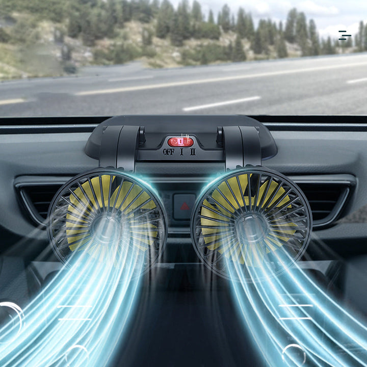 Double head car cooling air circulation fan | Kalsten