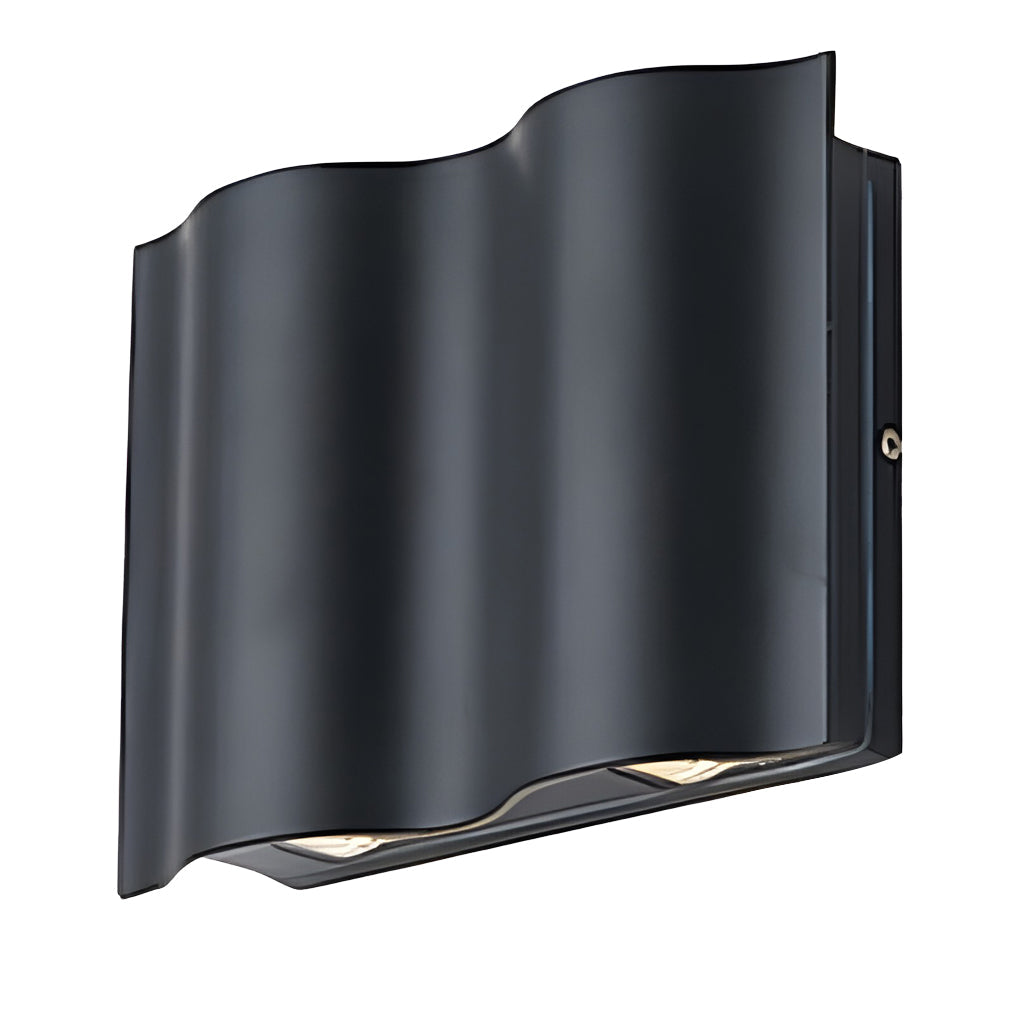 Modern Black LED Outdoor Wall Sconce Kalsten