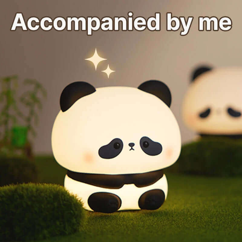 Panda LED Night Light Cute Silicone Night Light USB Rechargeable Touch Night Lamp Bedroom Timing Lamp Decoration Children's Gift Home Decor | Kalsten
