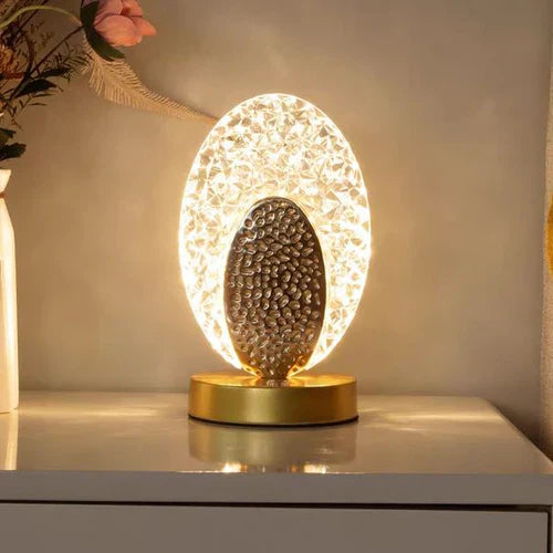 Plumalux Table Lamp Peacock Design | Cordless & USB rechargeable | Dimmable LED light | 22×13.5 cm | ABS housing | Kalsten