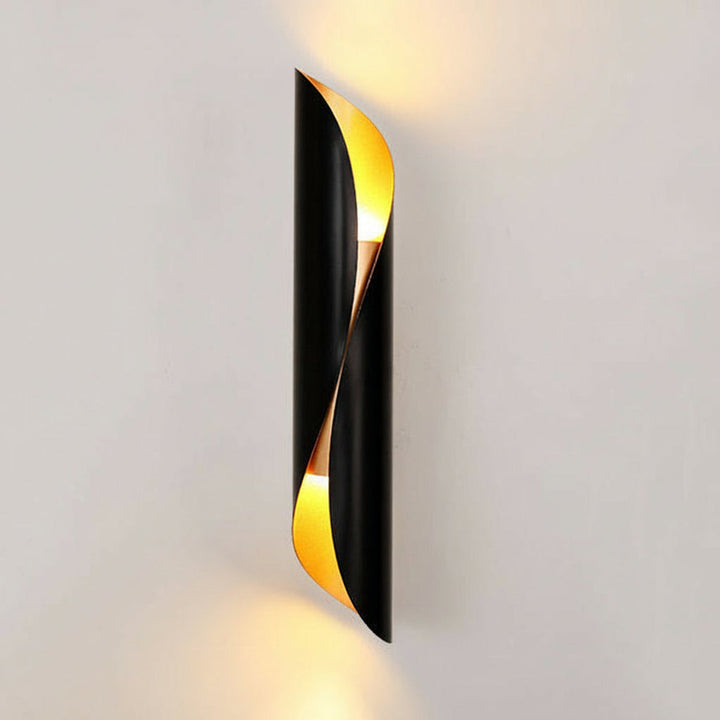 Nordic Wall Sconce Linear Arc Iron Black Gold G9 50cm / 20in Industrial Hallway Bedside Light | Kalsten