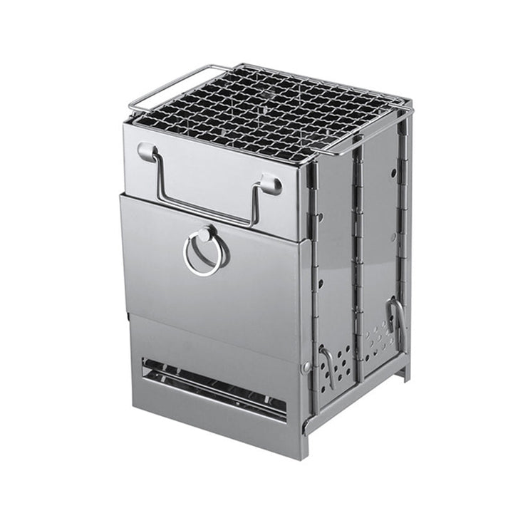 Mini Wood Stove – Stainless Steel Camping Grill
