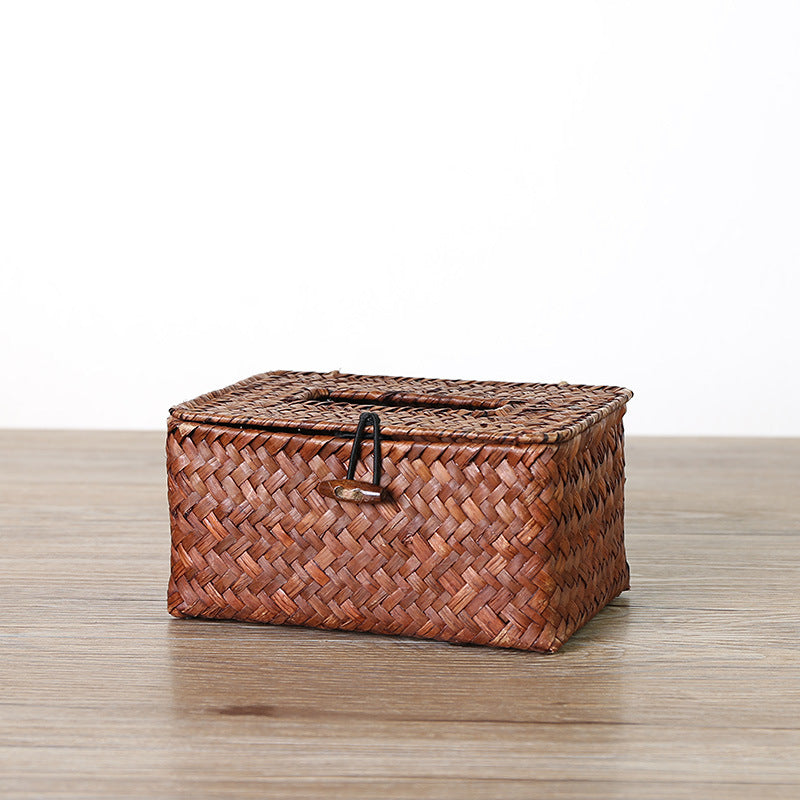 Handwoven Wicker Tissue Box Holder Kalsten