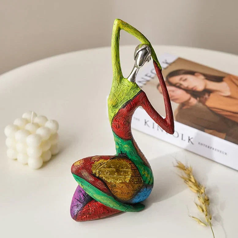 Kalsten | Modern Abstract Woman Sculptures – Handcrafted Colourful Resin Art for Home Decor