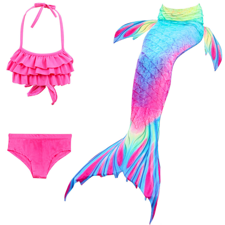 Kalsten | Girls Mermaid Tail Kids Swimsuit Bikini Set
