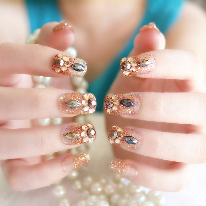 Decorative Glitter Press-On Nails