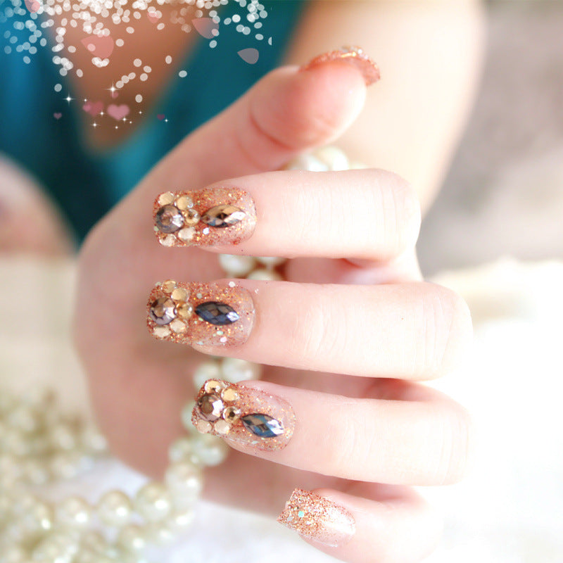 Decorative Glitter Press-On Nails