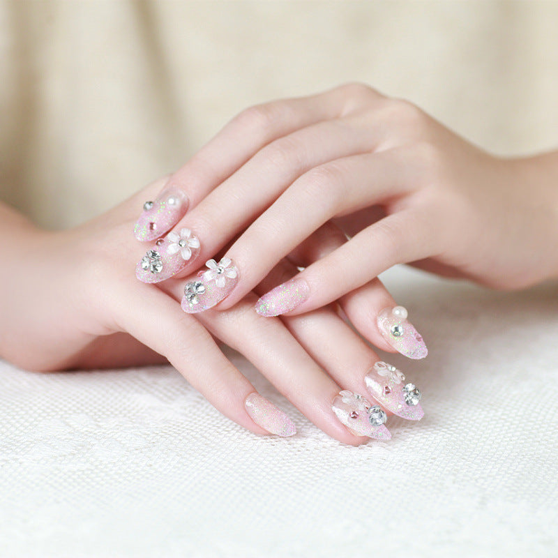 Decorative Glittery Press-On Nail Tips