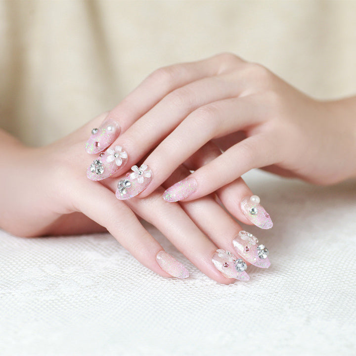 Decorative Glittery Press-On Nail Tips