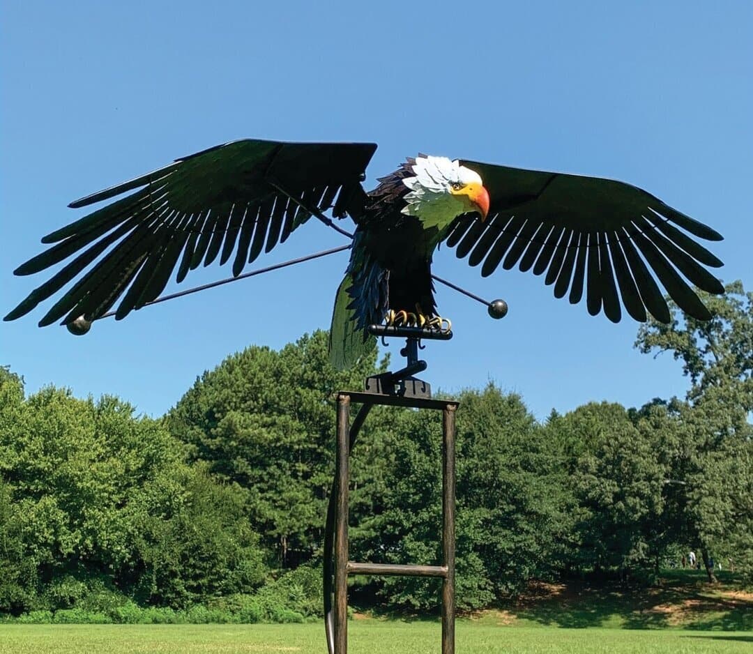 Kalsten | WindGarden | Metal Garden Twirler Wind Spinner with Ground Stake – Weather Resistant Decor