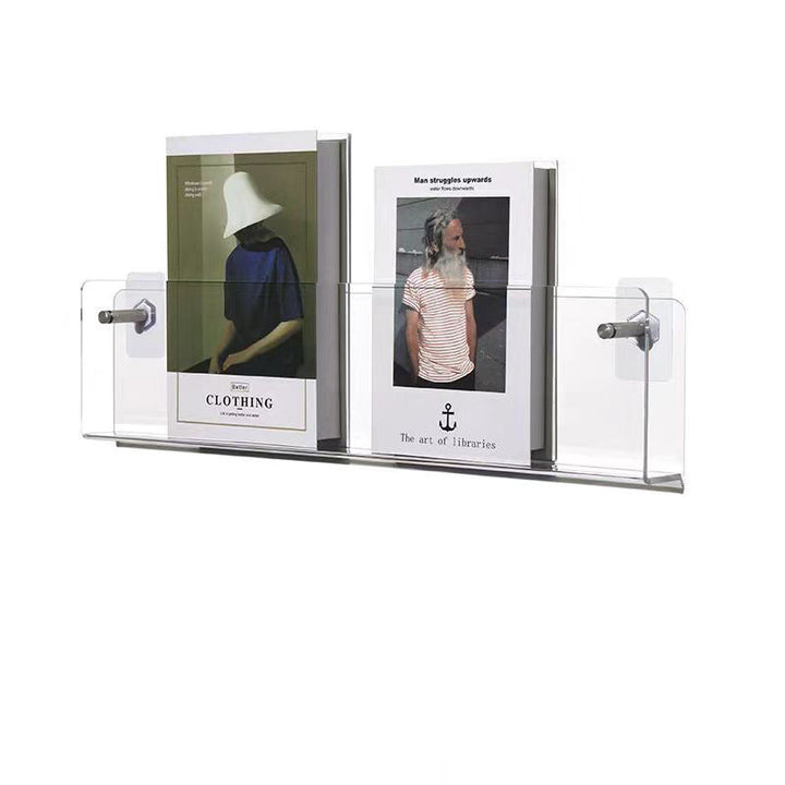 Acrylic Transparent Display Rack Wall-Hanging Bookshelf Wall Storage Shelf