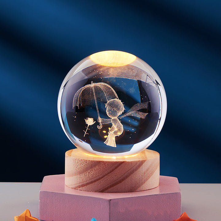 3D Glow Crystal Lamp | Innovative LED Table Lamp | Kalsten