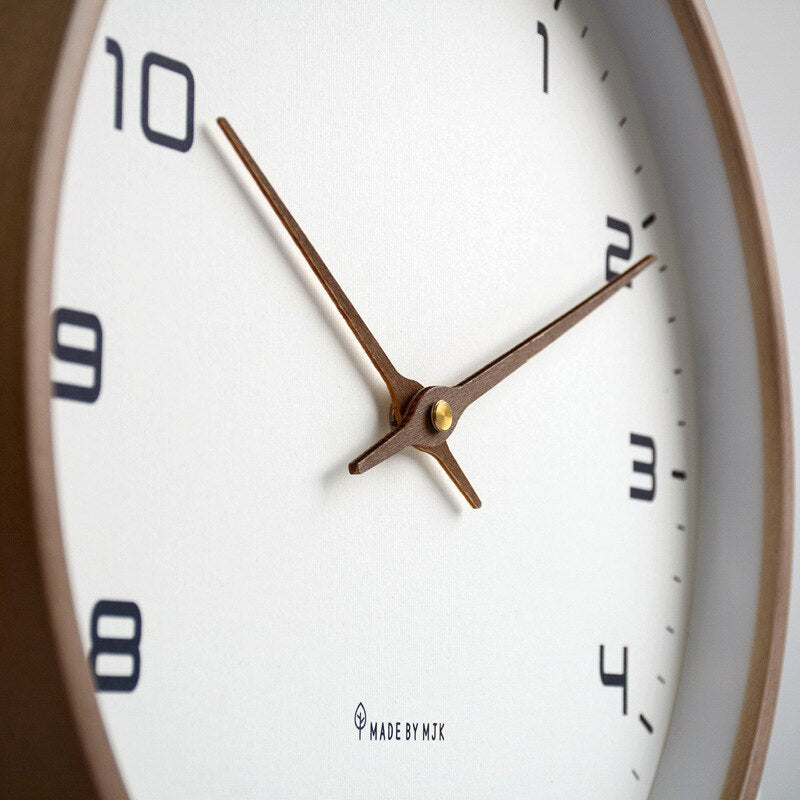 Kalsten | NordicGlow Wooden Wall Clock - Minimalist Scandinavian Design for Timeless Elegance