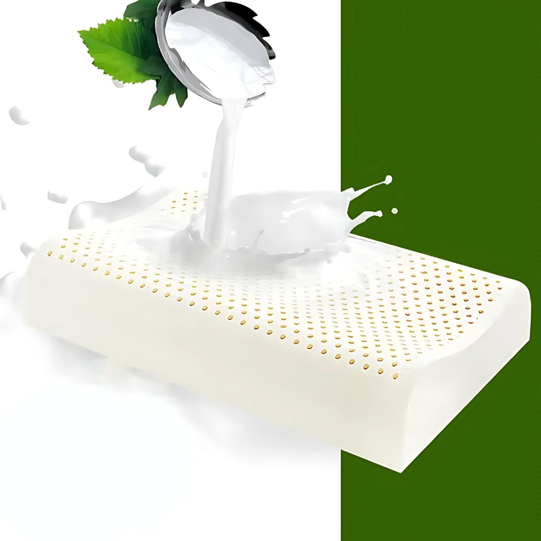EcoNeck Comfort | 100% Natural Latex Orthopedic Pillow - for Neck Pain - Comfortable and Supportive Pillow - Better Sleep - Wellness Kalsten