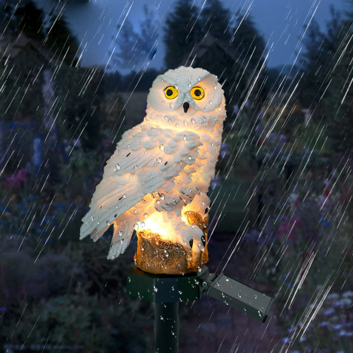 Solar Garden Lamp Uilux – Wireless Outdoor Lamp powered by Solar Energy with Owl Design | Kalsten