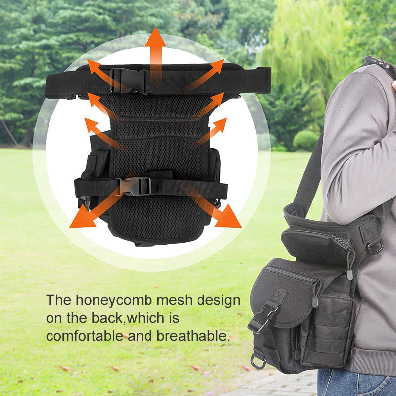 Kalsten | Nylon Waterproof Men Tactical Waist Pack Leg Travel Belt Bag