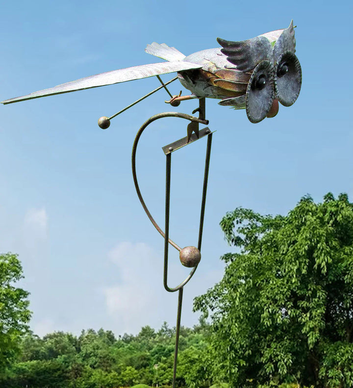 Kalsten | WindGarden | Metal Garden Twirler Wind Spinner with Ground Stake – Weather Resistant Decor