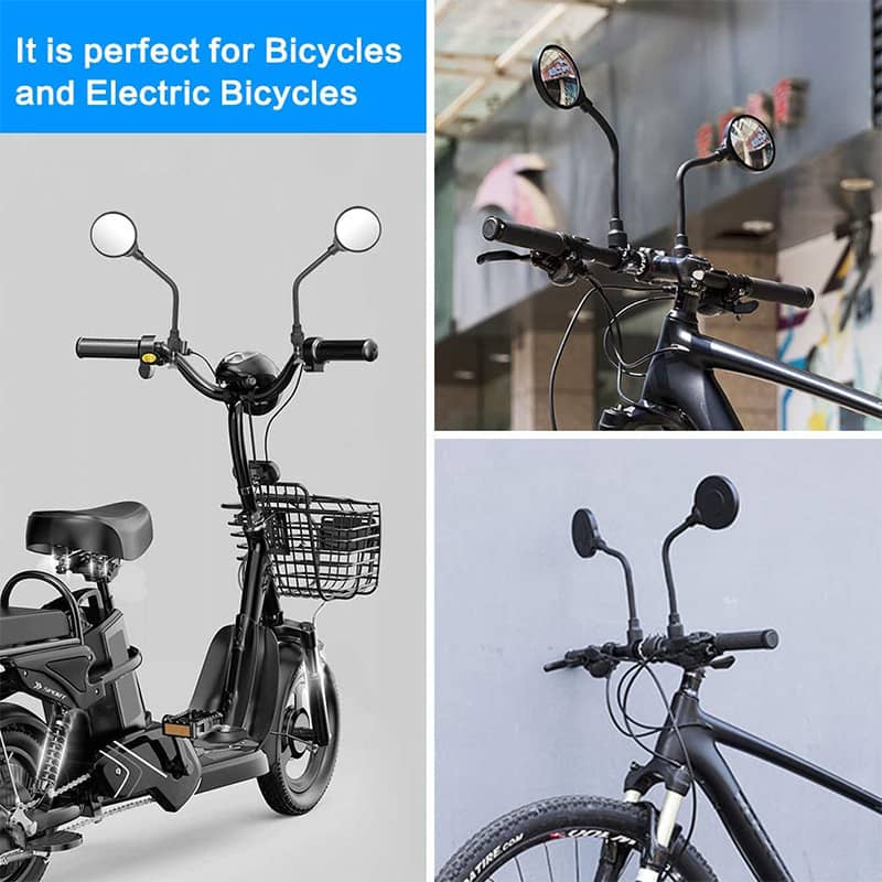 FlexiView bicycle mirror with long bracket | Kalsten