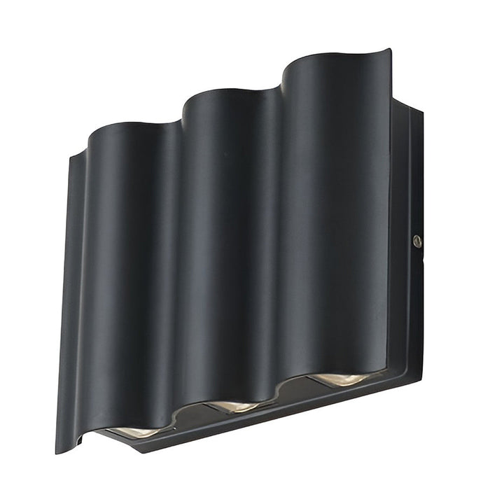 Arc Waterproof Wave Wall Sconces Outdoor Cool LED Up and Down Wall Mounted Lights | Kalsten