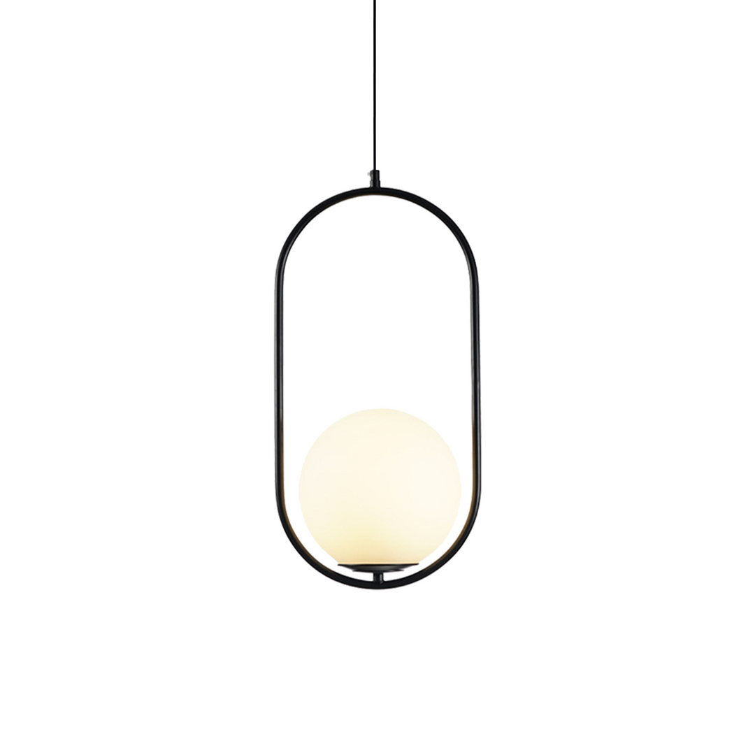 Pendant Light Brass Bent Glass 15W Adjustable Living Room Hallway Bedroom Modern Ceiling Lamp | Kalsten
