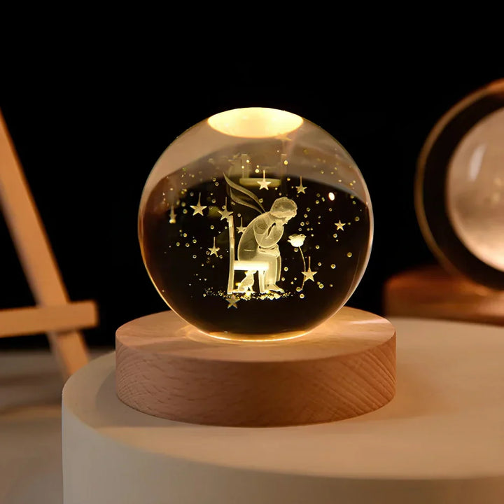 3D Crystal Ball LED Night Light