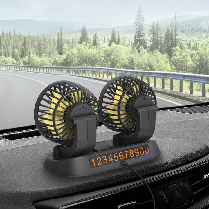 Double head car cooling air circulation fan | Kalsten