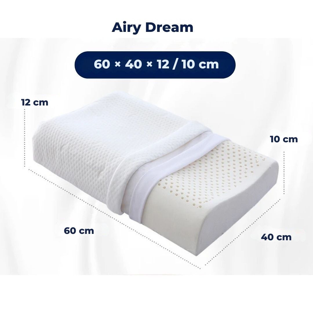 EcoNeck Comfort | 100% Natural Latex Orthopedic Pillow - for Neck Pain - Comfortable and Supportive Pillow - Better Sleep - Wellness Kalsten