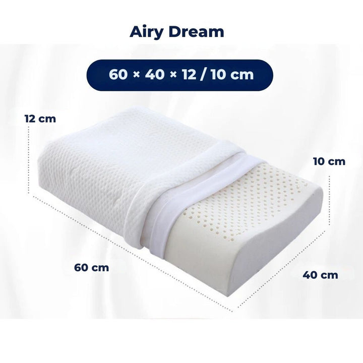 EcoNeck Comfort | 100% Natural Latex Orthopedic Pillow - for Neck Pain - Comfortable and Supportive Pillow - Better Sleep - Wellness Kalsten