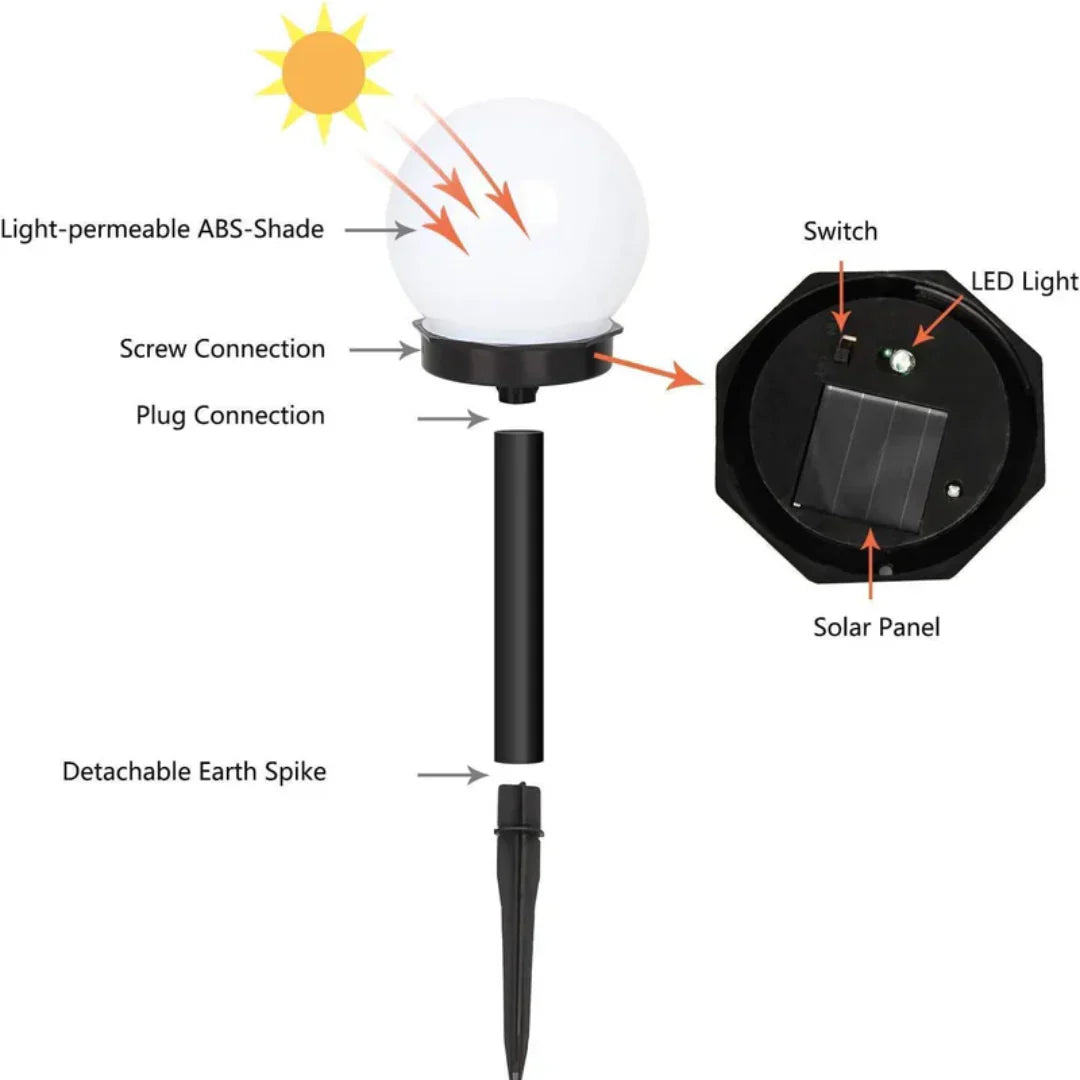 Solar Garden Lights – Waterproof 3-Pack