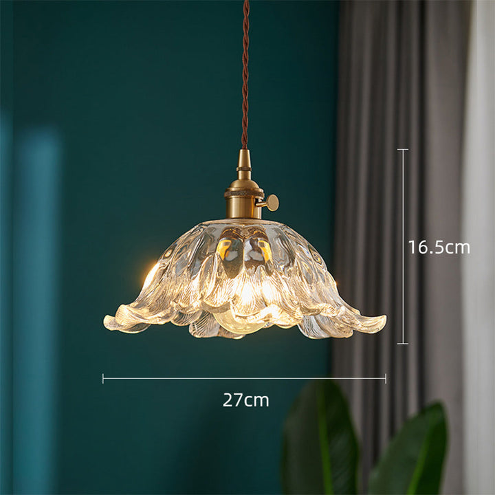 Creative Flower Clear Glass Pendant Light | Kalsten